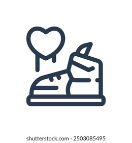 Graffiti Sneaker with Heart Design