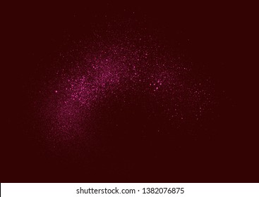graffiti soft curved mist sprayed in burgundy pink