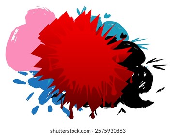 Graffiti speech bubble. Abstract modern Messaging sign street art decoration, Discussion icon performed in urban painting style.