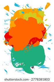 Graffiti speech bubble. Abstract modern Messaging sign street art decoration, Discussion icon performed in urban painting style.