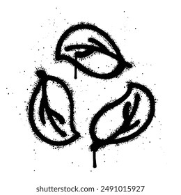Graffiti spray bio isolated on white background