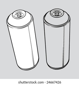 Graffiti spray can, vector