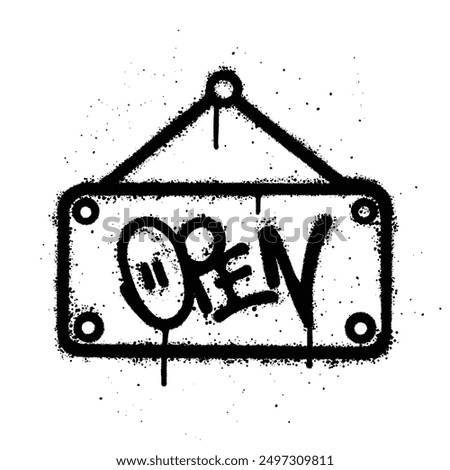 Graffiti spray open isolated on white background