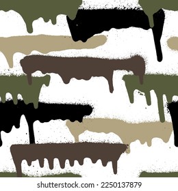 El graffiti pinta sin fisuras. Ilustración vectorial.