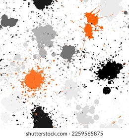 Graffiti spray paint seamless pattern. Vector illustration.