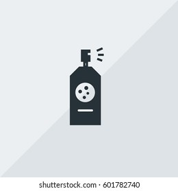 Graffiti Spray Paint Vector Icon, The symbol of bottled paint for graffiti. Simple, modern flat vector illustration for mobile app, website or desktop app 