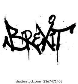 Graffiti spray paint Word  Isolated Vector