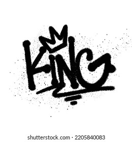 Graffiti Spray Paint Word Kings Isolated Stock Vector (Royalty Free ...