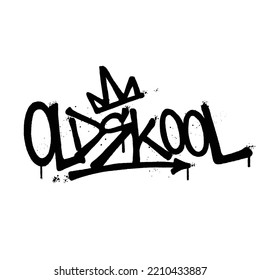 Pintura de graffiti Palabra Vector aislado Oldskool