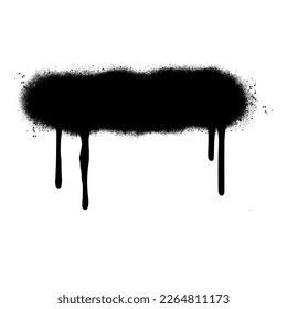 graffiti Spray painted lines Black ink splatters isolated on white background.