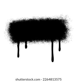 graffiti Líneas pintadas con spray Plantas de tinta negra aisladas en fondo blanco.