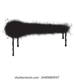 graffiti Spray painted lines Black ink splatters isolated on white background.