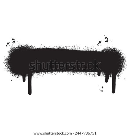 graffiti Spray painted lines Black ink splatters isolated on white background.