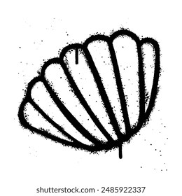 Graffiti spray shell isolated on white background