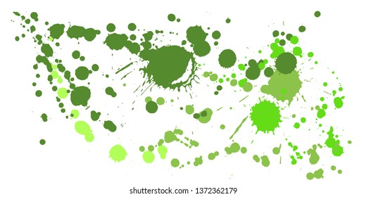 Graffiti spray stains grunge background vector. Hand drawn ink splatter, spray blots, dirt spot elements, wall graffiti. Watercolor paint splashes pattern, smear fluid splats stains background.