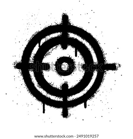 Graffiti spray Target isolated on white background