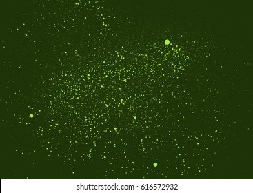 graffiti sprayed speckled airbrush background in green