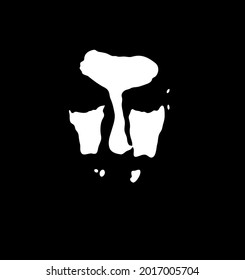 Graffiti Stencil Brutal Face Young Man Stock Vector (Royalty Free ...