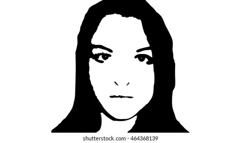graffiti stencil face young woman graffiti stock vector royalty free 464368139 shutterstock
