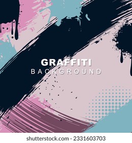 graffiti style abstract brush stroke background