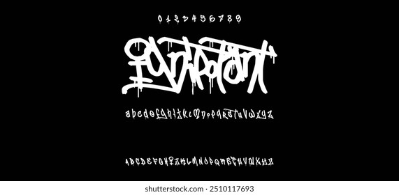 Diseño de texto de letras de estilo graffiti