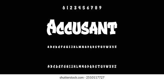 Graffiti style lettering text design