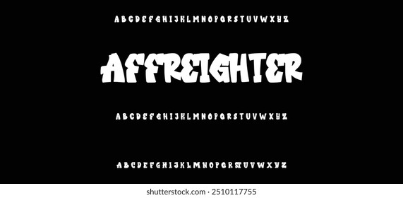 Graffiti style lettering text design