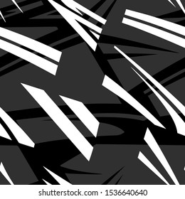 Graffiti style seamless abstract pattern with strokes and stains.