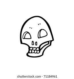 graffiti style skull cartoon