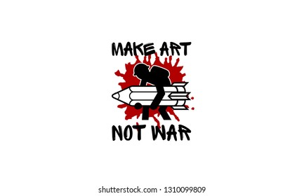 Graffiti Style Soldier Vector Art Illustration