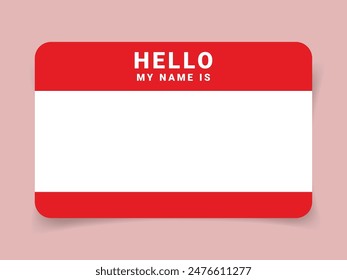 Graffiti tag background. Hello, my name is. Sticker your name tag. Street art graffiti background. Vector.