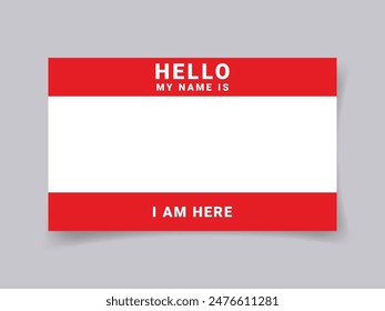 Graffiti tag background. Hello, my name is. Sticker your name tag. Street art graffiti background. Vector.