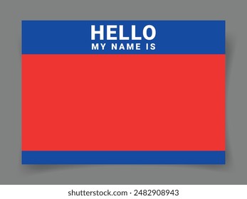 Graffiti tag background. Hello, my name is. Sticker your name tag. Street art graffiti background. Vector.