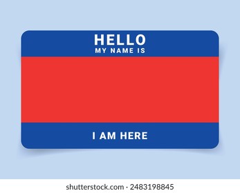Graffiti tag background. Hello, my name is. Sticker your name tag. Street art graffiti background. Vector.