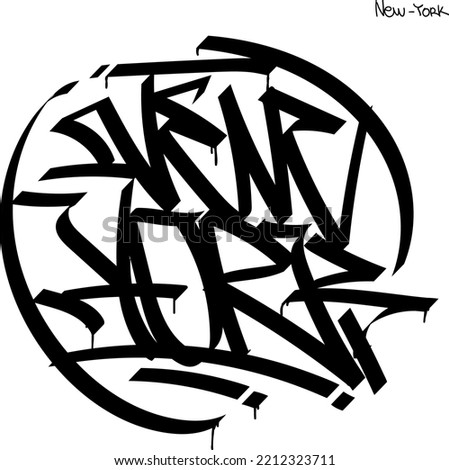 Similar – flutter man Spray Tagger