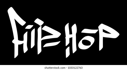 Graffiti tag hip hop. Vector art.