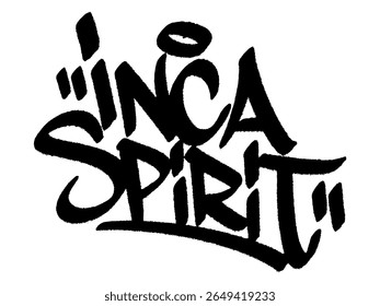 Grafite com a tag "Espírito Inca" para o Dia da Independência do Peru, um mural cultural arrojado e com orgulho de herança.
