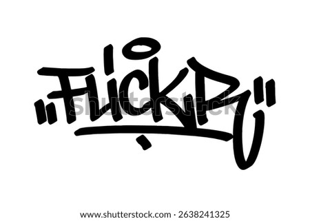 Graffiti tag text 