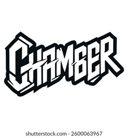 graffiti tag urban chamber street art vector illustration template design