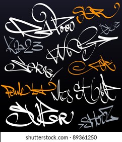 Graffiti tag wall