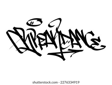 graffiti tag word of BREAKDANCE