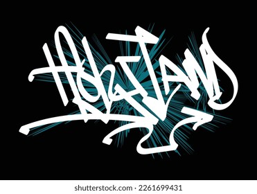 graffiti tag word of HOLYLAND