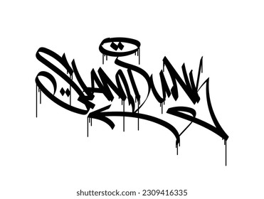 graffiti tag word of SLAMDUNK