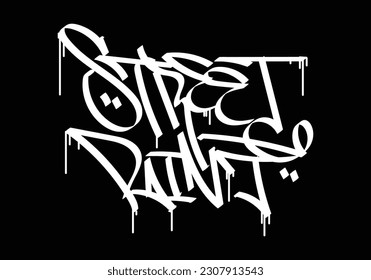 graffiti tag word STREET PAINT
