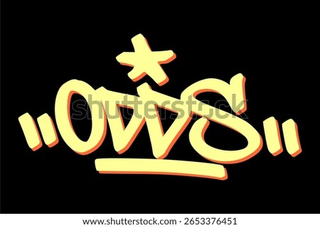 Graffiti tag “odds” in yellow on black background. Street art lettering reflecting gambling tension, risk calculations, and bold casino atmosphere.
