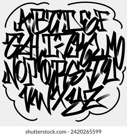 Graffiti Tagging font, Tagging graffiti Alphabet, Tagging Style, Graffiti Font