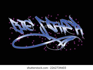 Graffiti etiquetando la palabra del GRAN PADRE