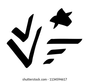 graffiti tags signs and symbols on a white background