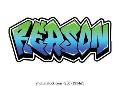 graffiti text design with the word "reason"