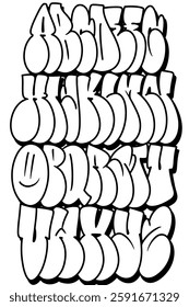 Graffiti Throw Up Letter Art